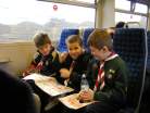 Cubs on train to London