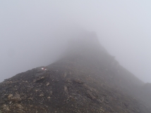 Day 3 - Rotsotckhutte - Schilthorn (2969m) - back into the cloud, along a ridge