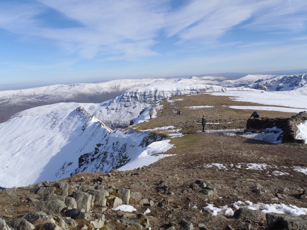 Travellers Rest - Seat Sandal - Dollywagon Pike - Helvellyn - Striding Edge - Red Tarn
