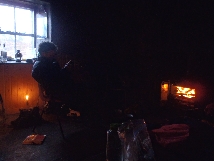 Inside Ben Alder Cottage