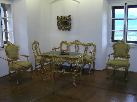 Inside Bled castle