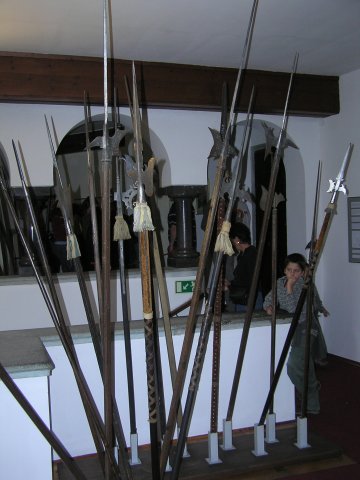 Inside Bled castle