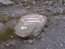 Day 5 - Gemmipass - Lammerenhutte (2502m) - Typical Swiss navigation
